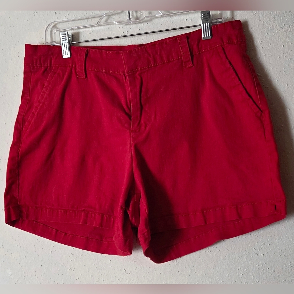 Lane Bryant Red Cotton Casual Shorts - 4.75" Inseam (Sz. 16)
